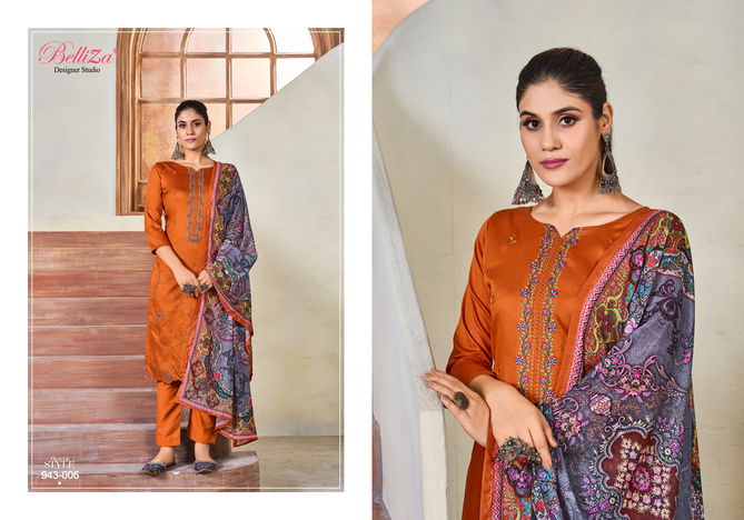 Jashn E Ishq Vol 10 By Belliza Jam Cotton Embroidery Dress Material Wholesale Price In Surat